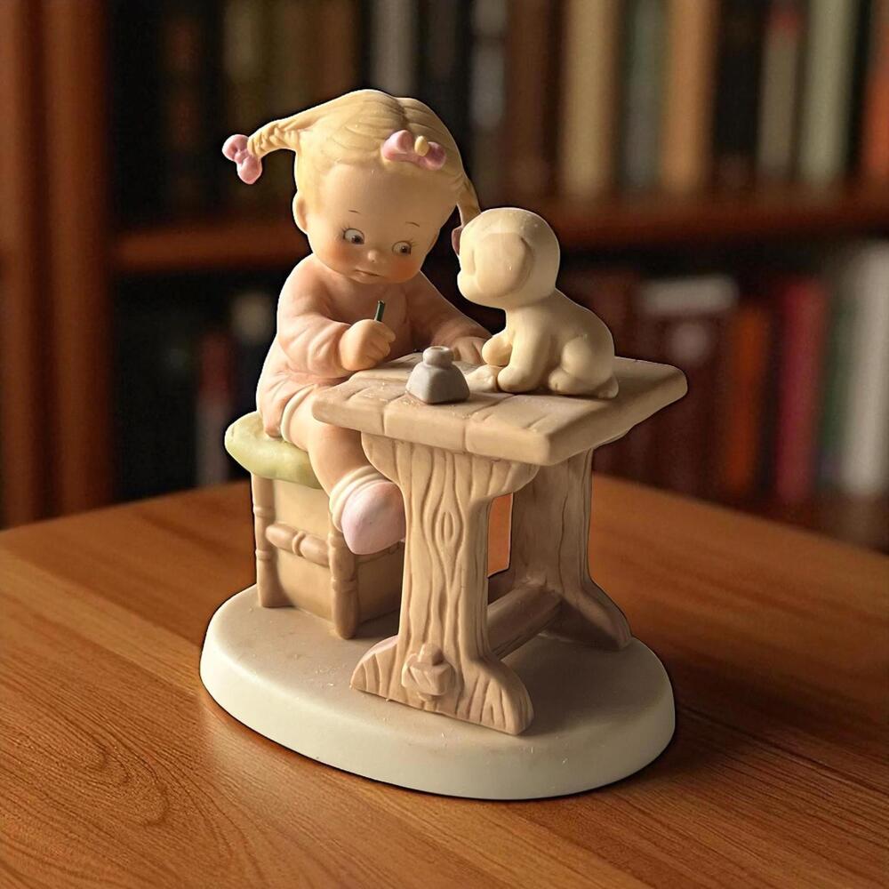 Vintage “Dear Santa” Figurine – 1988 Enesco Collectible Christmas Figurine
